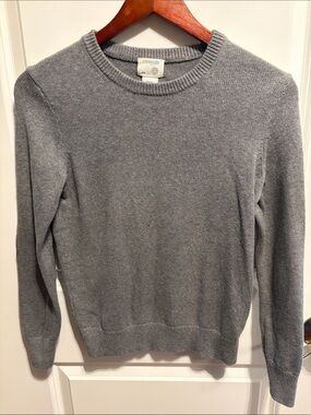 J. Crew Factory Gray Crewneck Sweater - Boys